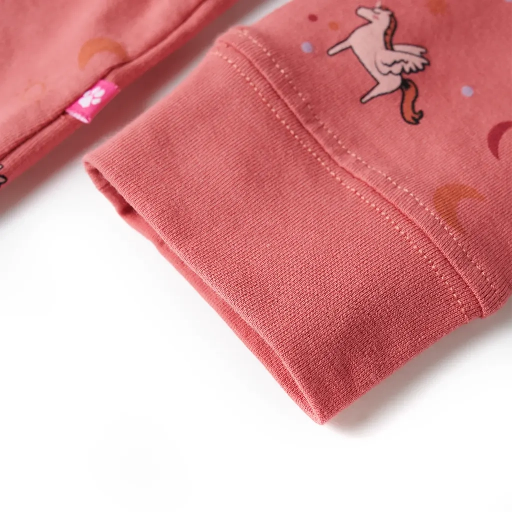 Pigiama da Bambina a Maniche Lunghe Rosa Antico 92 CFW9461473