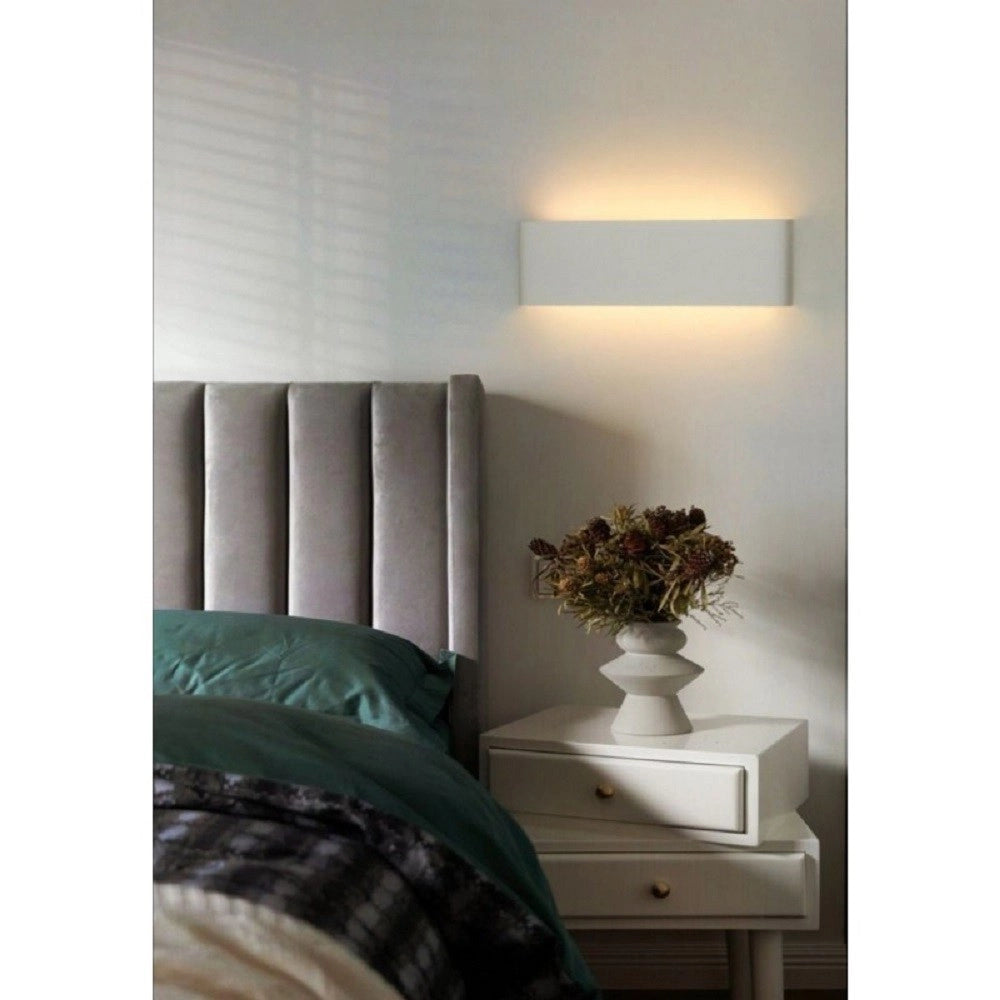 Trade Shop - Applique Muro Led 15 W Doppia Emissione Di Luce Bianco Rettangolare Moderno E57 -