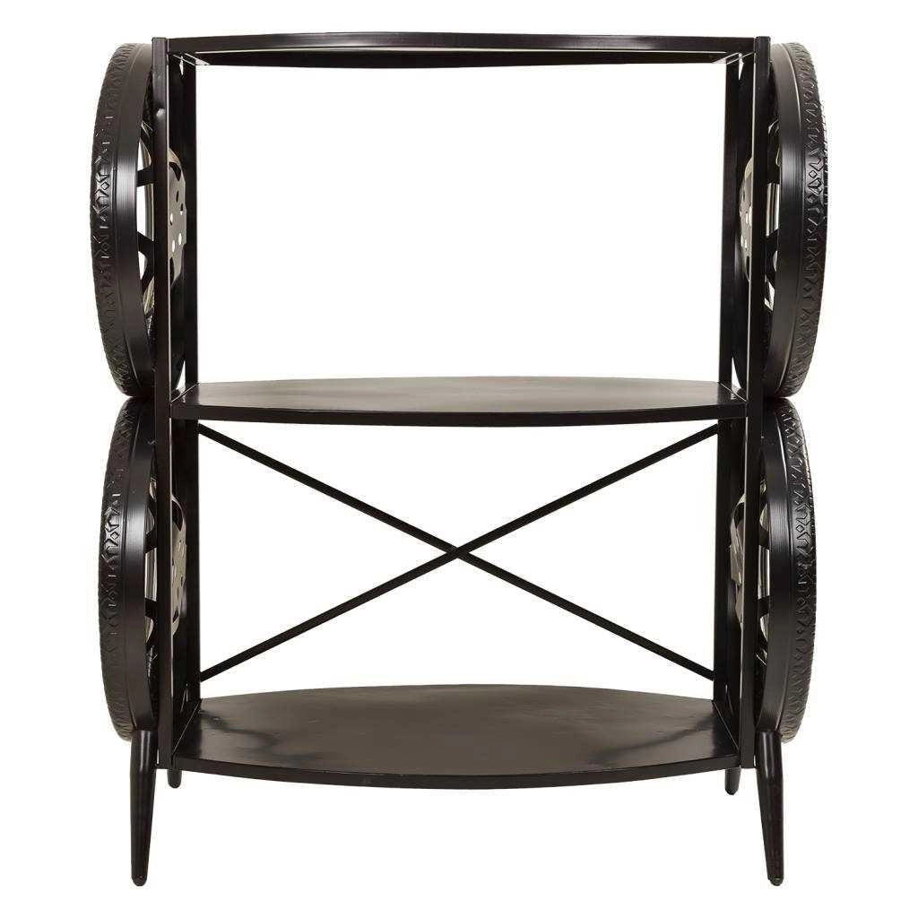Scaffale in metallo nero 97x51x117,5h