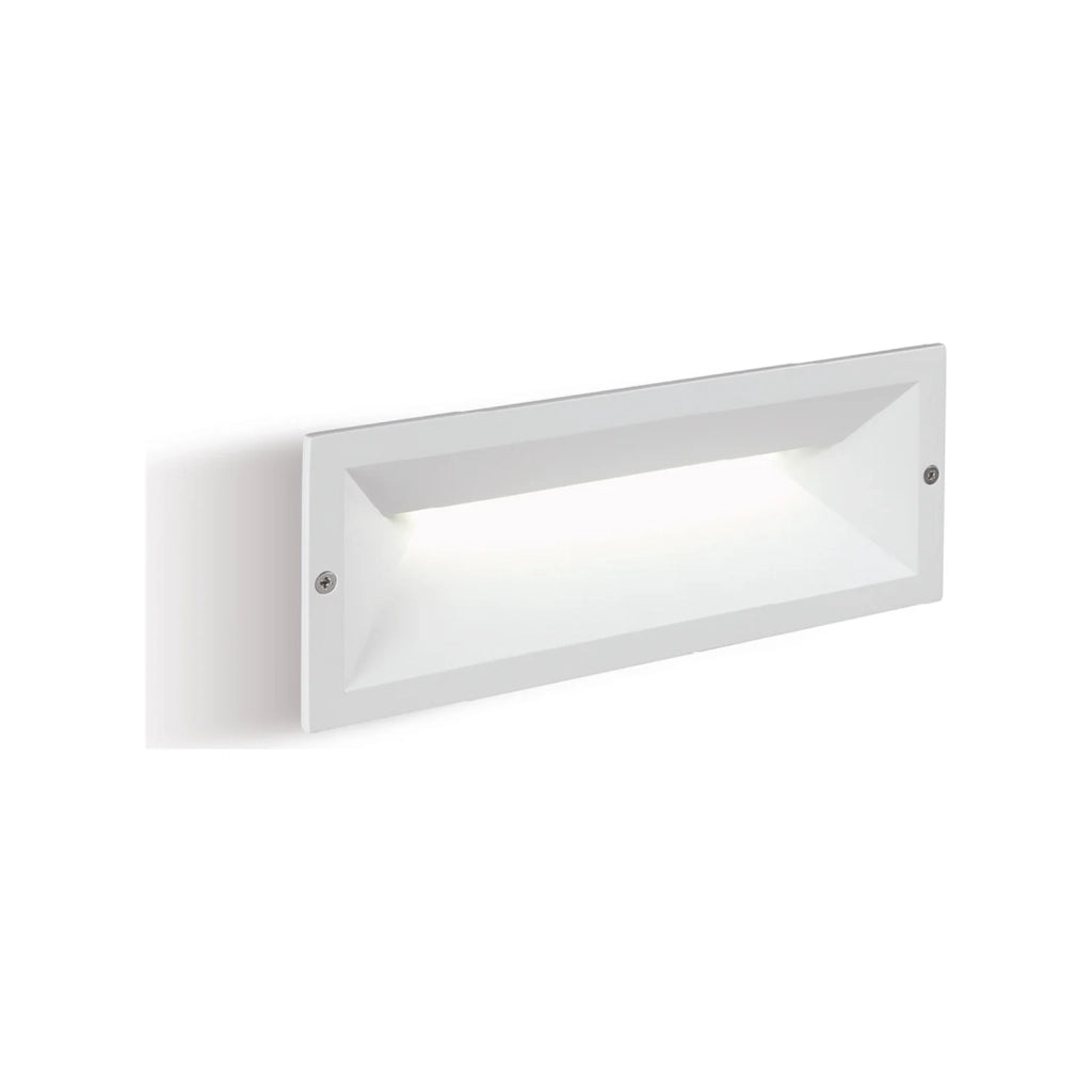 Segnapasso A Parete Per Esterno In Alluminio Bianco Led 12W 280 Lm 3000K Mask