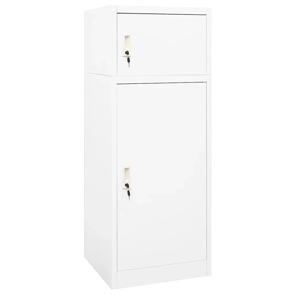 Armadietto per Sella Bianco 53x53x140 cm in Acciaio 339599