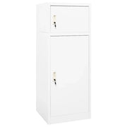 Armadietto per Sella Bianco 53x53x140 cm in Acciaio 339599