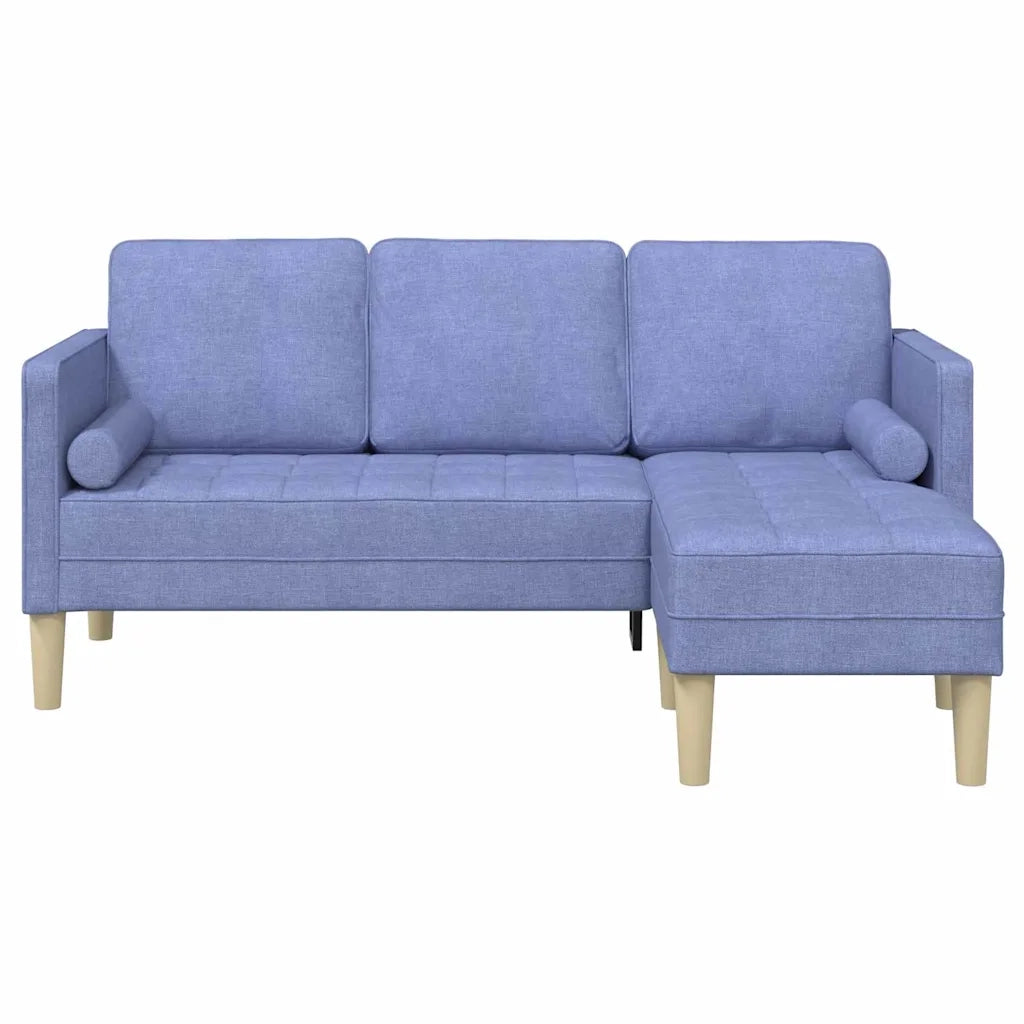 Set di Divano | Divano da soggiorno | Sofa con cuscino Blu jeans Poliestere