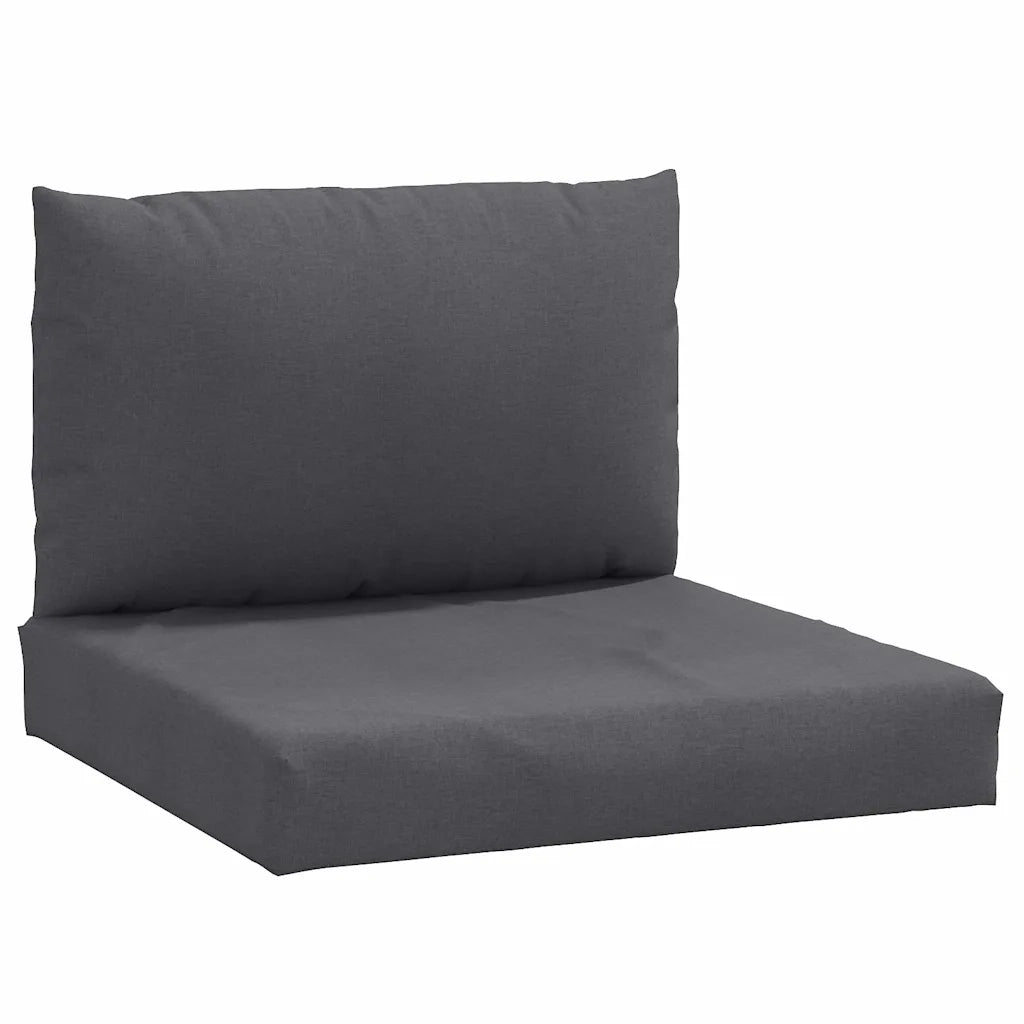 Cuscini per Pallet 2 pz Antracite MÃ©lange in Tessuto