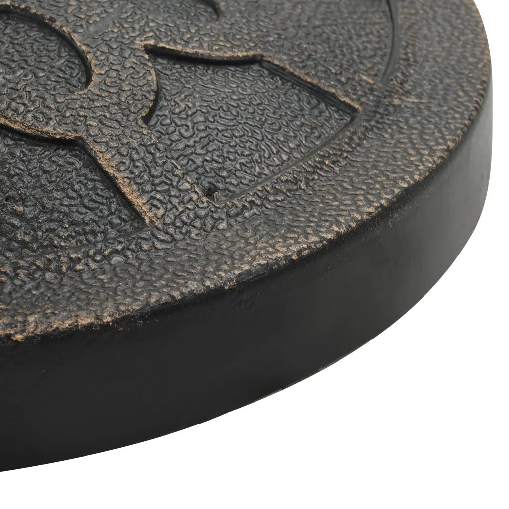 Base per Parasole Rotonda in Poliresina 13 kg Bronzo 45200