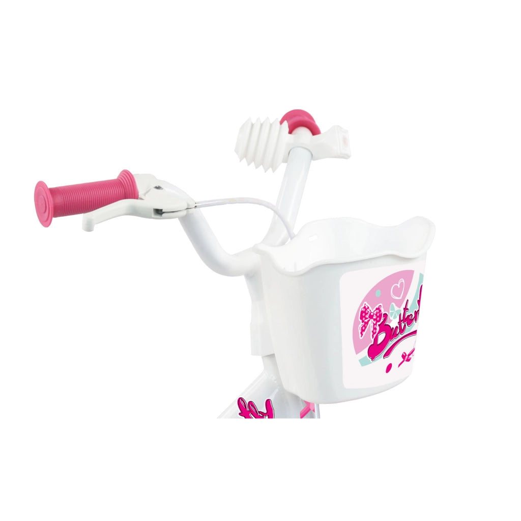Bicicletta per Bambine 12" Butterfly Freno Caliper e Stabilizzatori in Acciaio Hi-Ten Rosa