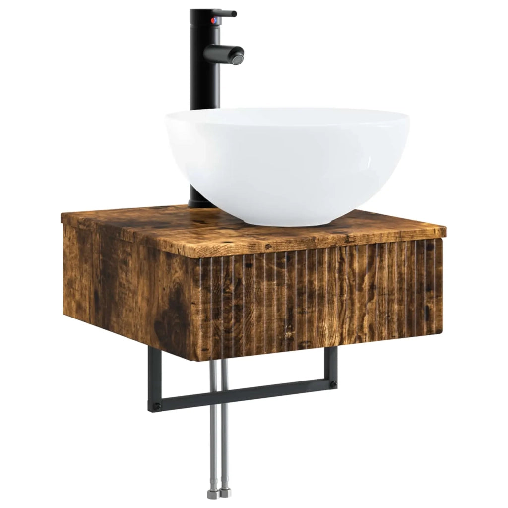 Lavabo da Parete Rovere Fumo 40 x 41 x 40,5 cm 890183