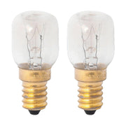2 Lampadine alogena Forno Microonde E14 ST25 15W 230V 80lm 2800K Resiste fino a 300 Gradi