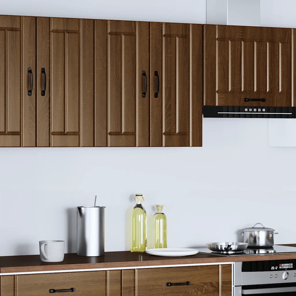 Pensile da Cucina-Mobile Cucina da Parete Lucca Rovere Marrone in Legno Multistrato 777651