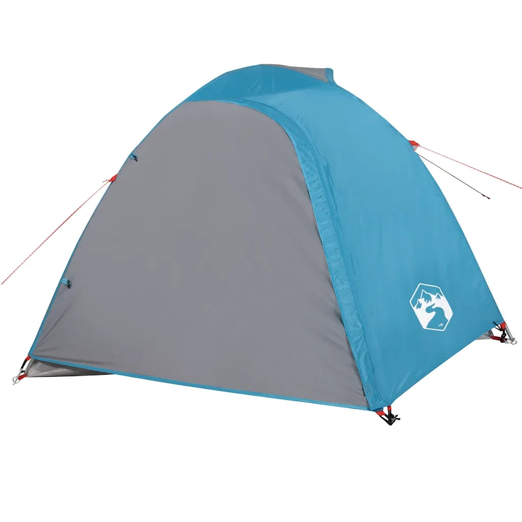 Tenda da Campeggio a Cupola per 4 Persone Blu Impermeabile 94336