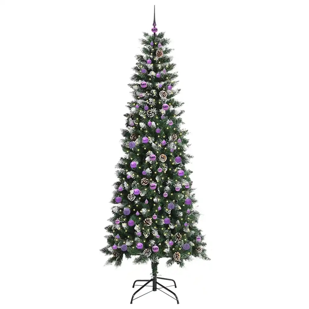 Albero di Natale artificiale con 300 LED Verde 240 cm 3395850