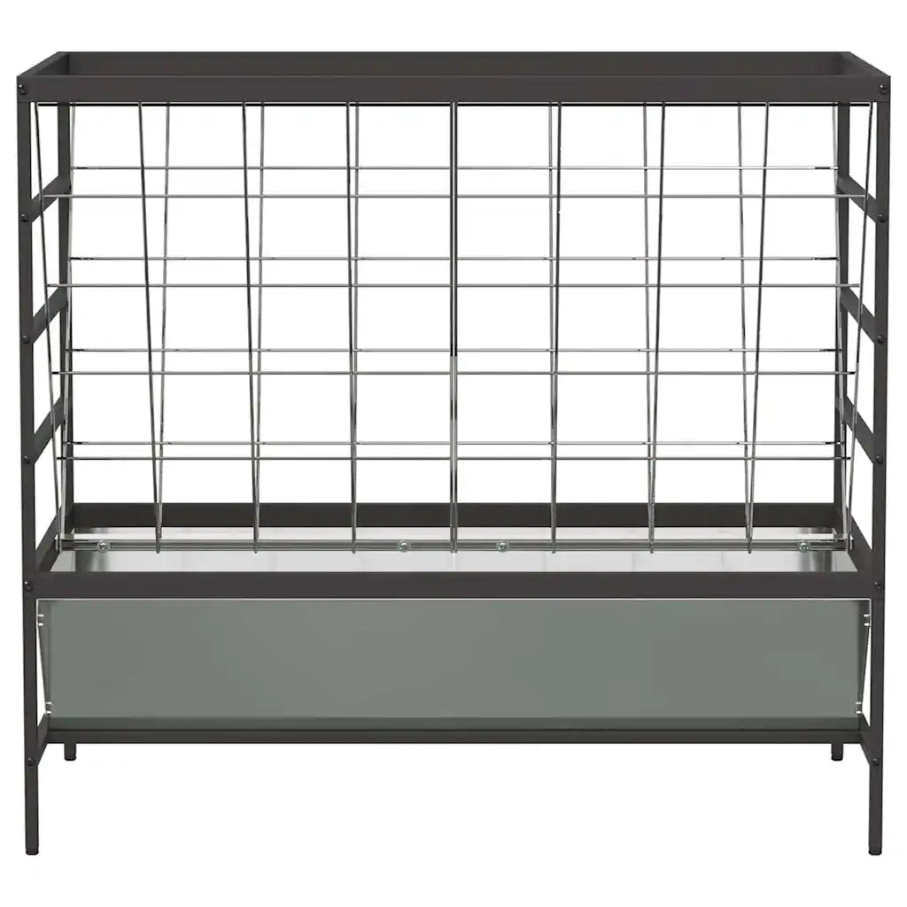 Mangiatore per Bestiame Argento 100 x 60 x 90 cm 874659
