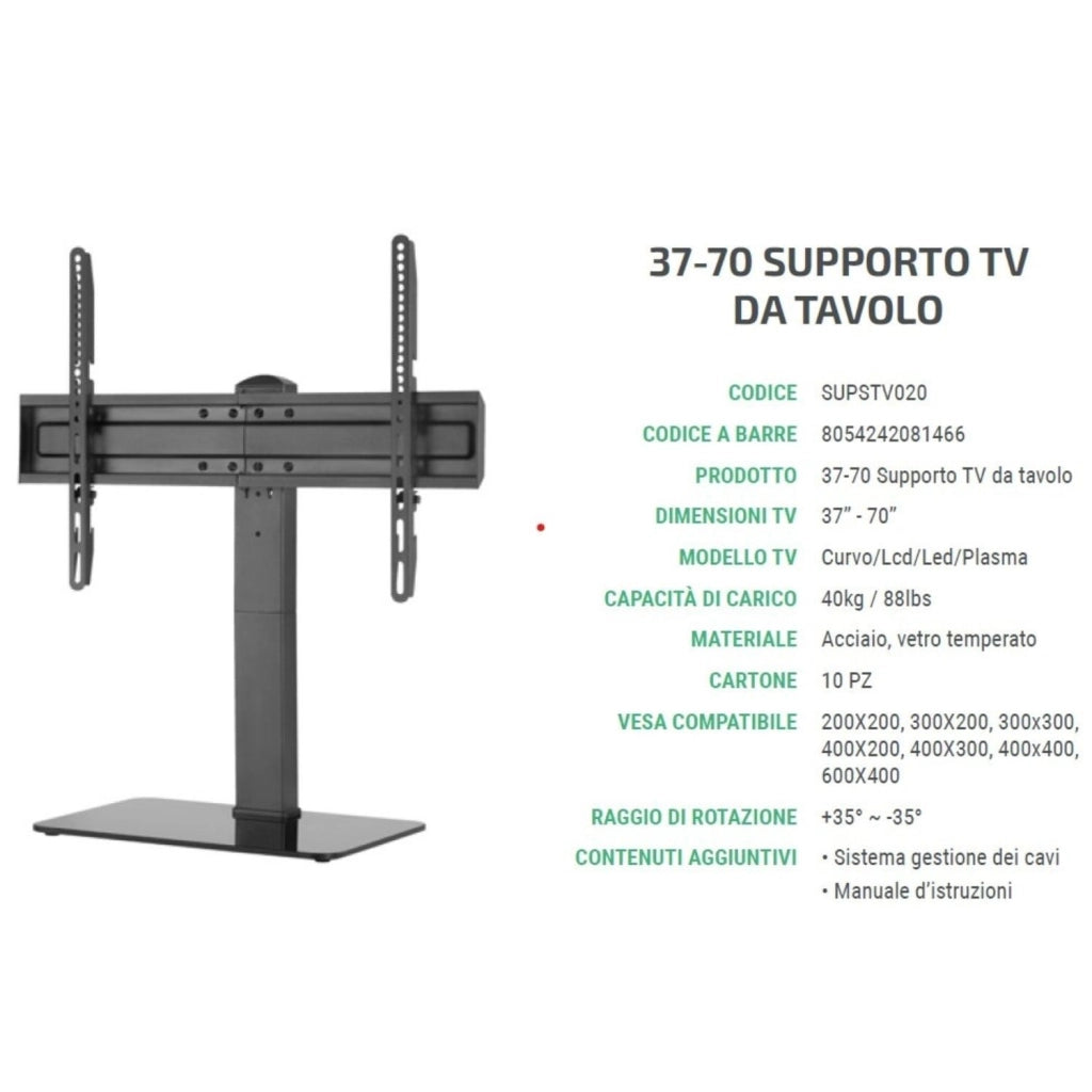 Superior staffa tv 37-70  table top 40kg supstv020