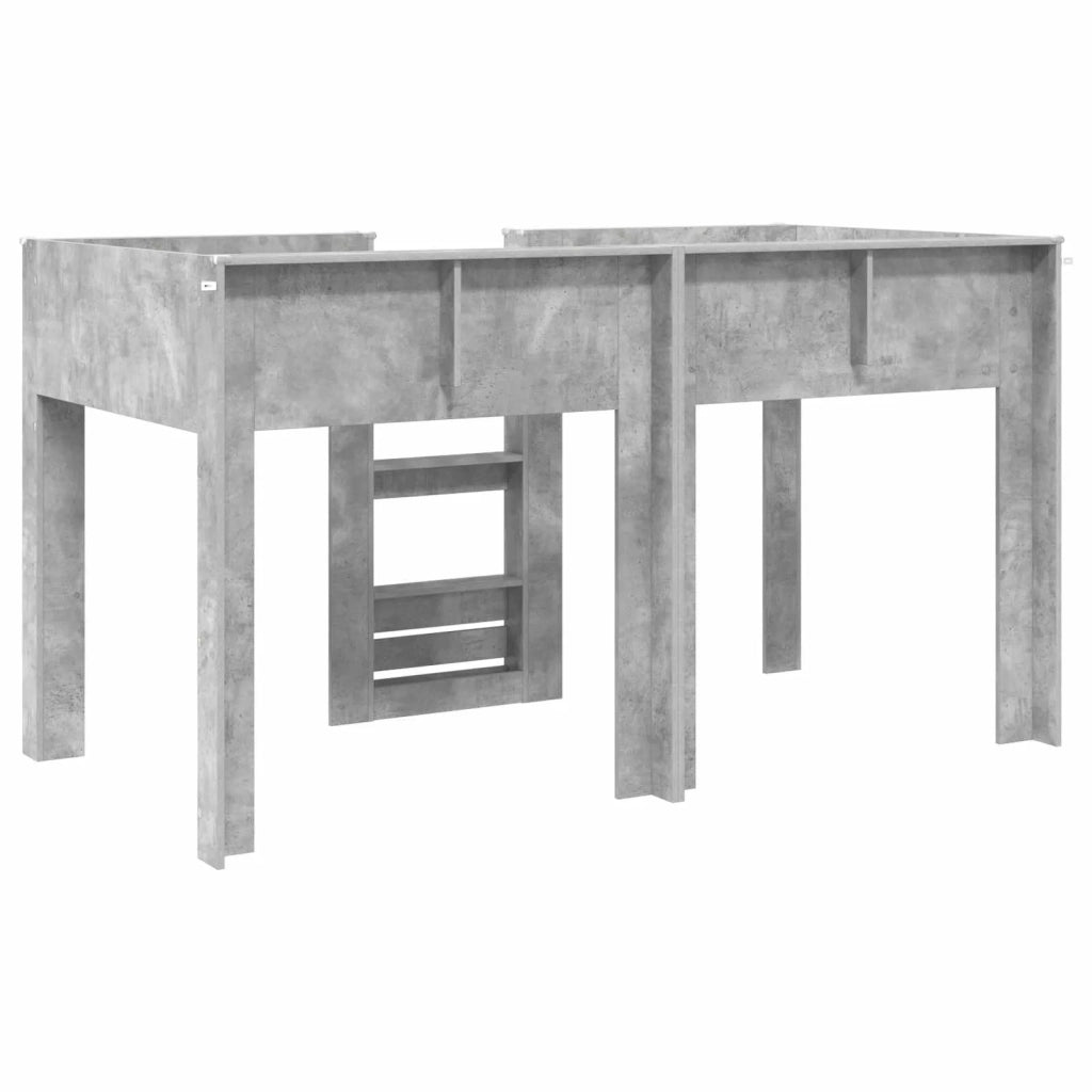 Letto a Castello per Bambini Grigio cemento 100 x 200 cm 3410502