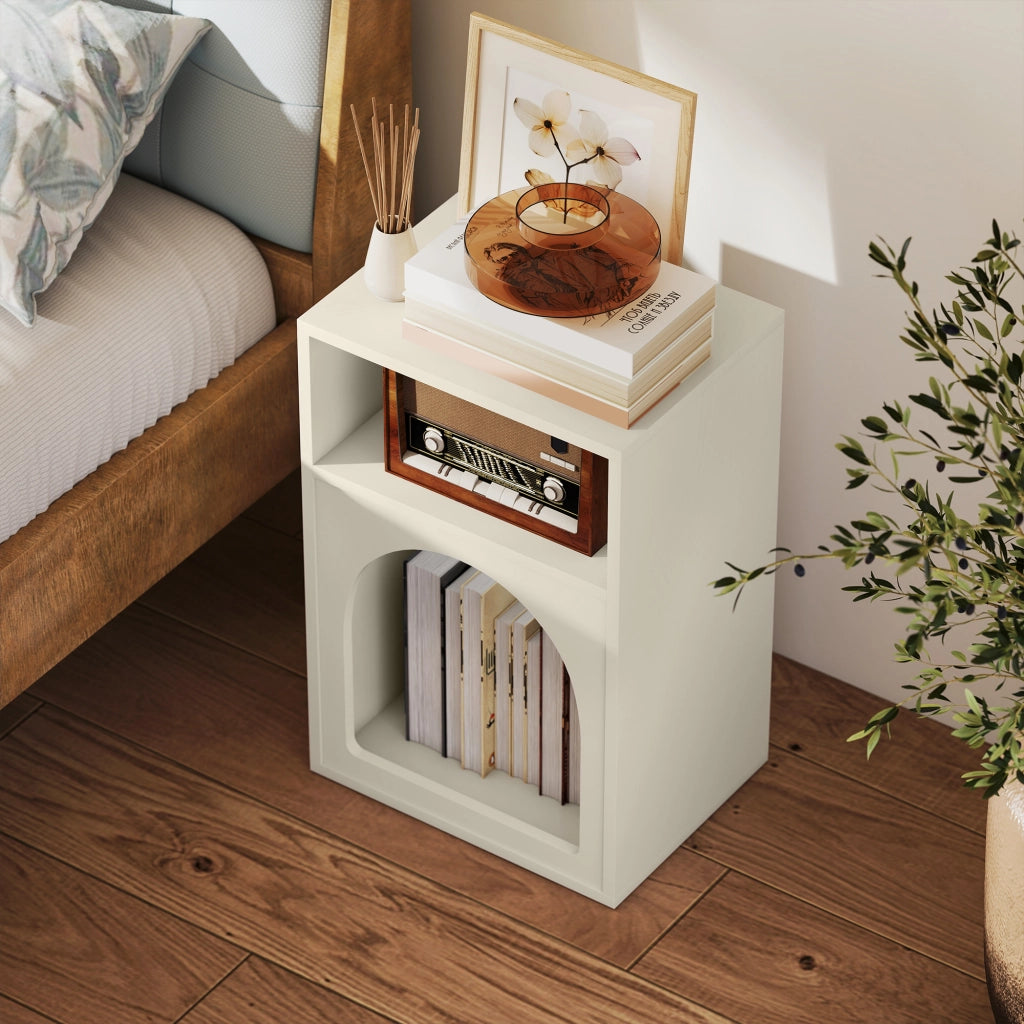 Comodino ¨C zephmum ¨C crema 40x30x60