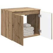 Mobiletto da Bagno | Armadio da bagno a Muro Rovere Artigianale