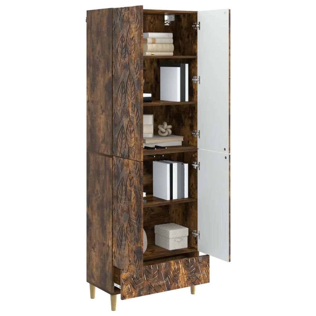 Set di armadi 2 pcs Rovere Fumo Legno ingegnerizzato