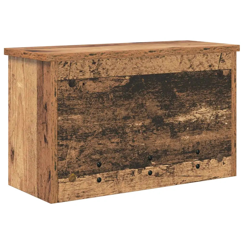 vidaXL Appendiabiti a muro con porta Legno vecchio 50 x 20 x 30 cm