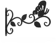 Pacchetto di ganci per piante da esterno, decorativi, metallici, per piante da appendere, cesti per uccelli, lampade - Nero 1 - 30*20cm