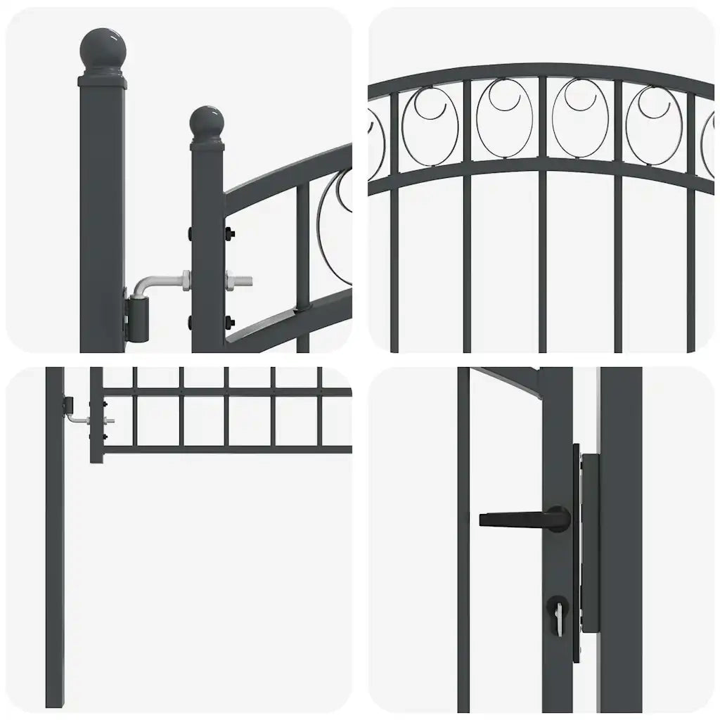 Cancello per recinzione EMMEN 170 x 100 cm