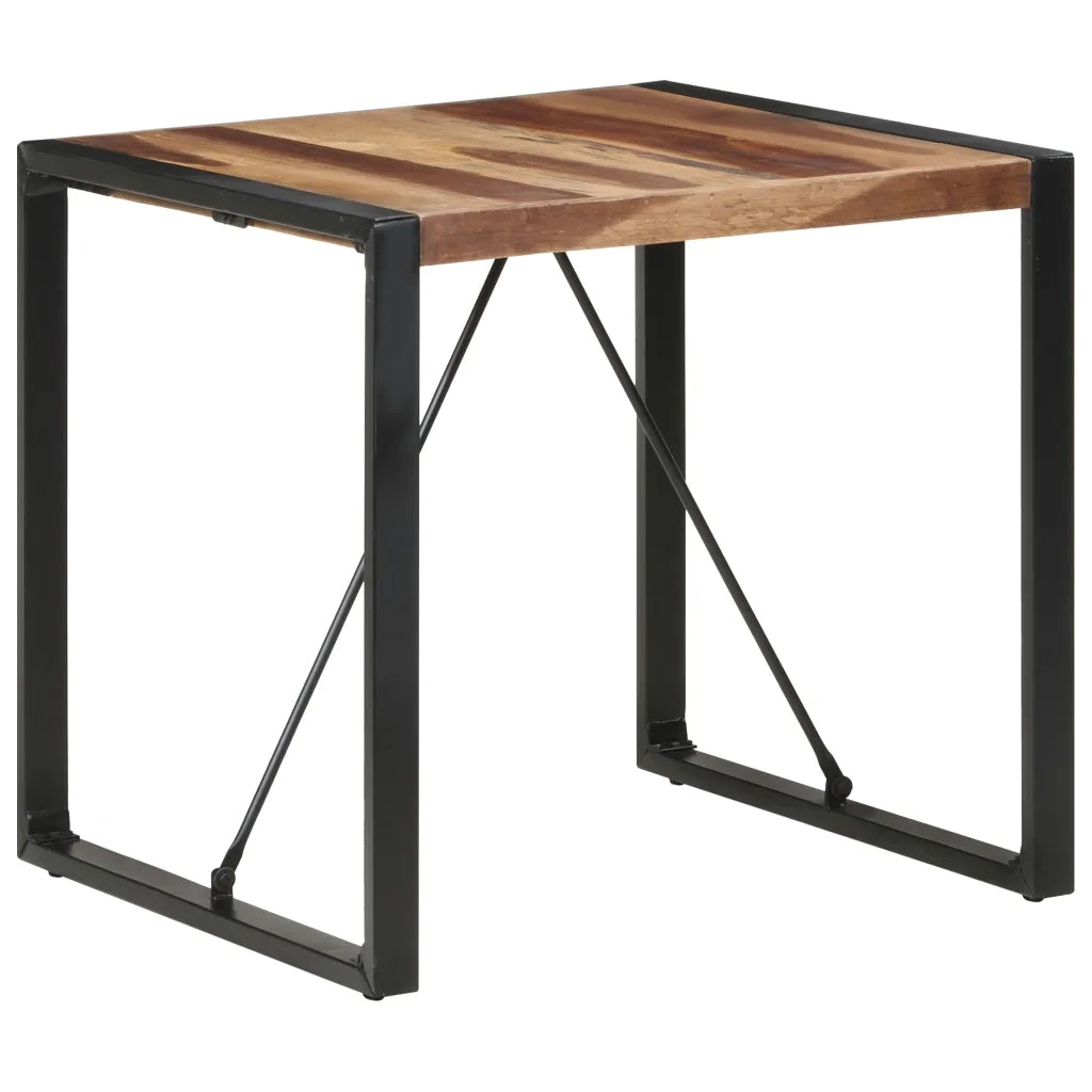 Tavolo da Pranzo 80x80x75 cm Legno Massello Finitura Sheesham