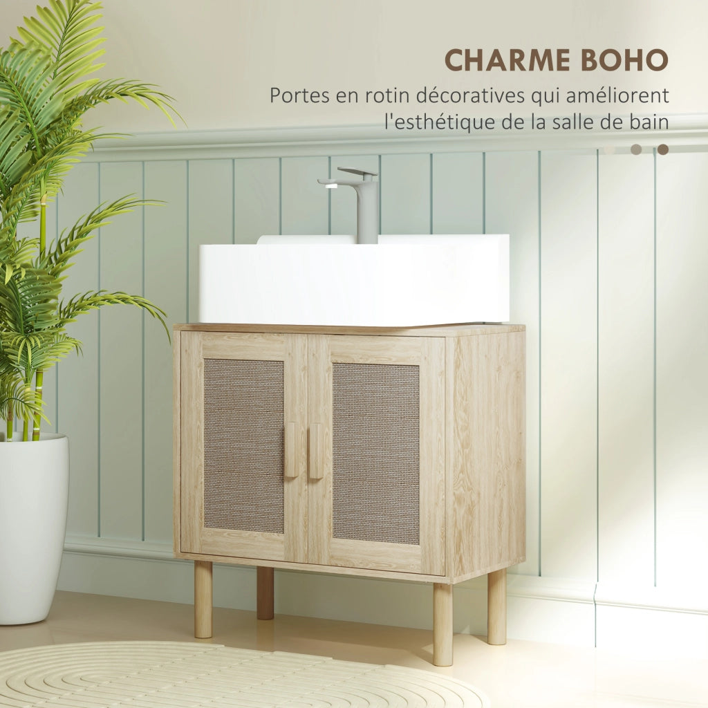 Mobile Sottolavabo Bagno ¨C Zephmum ¨C Rovere 60x30x60