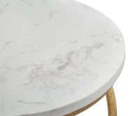 Tavolinetto Spiral Marble cm Ø 27,5X47,5