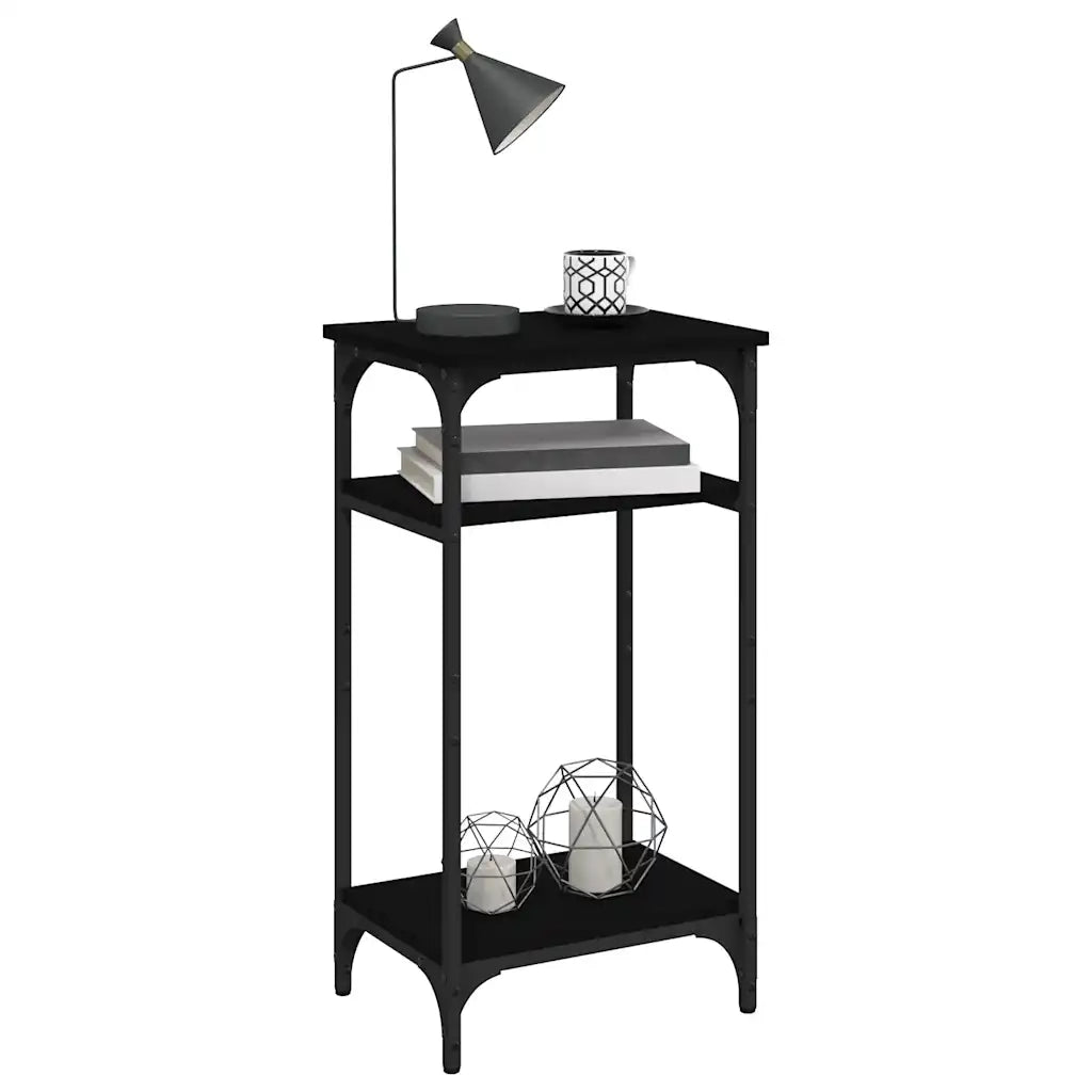 Tavolino | Tavolo laterale Nero 40x30x75 cm in Legno Multistrato