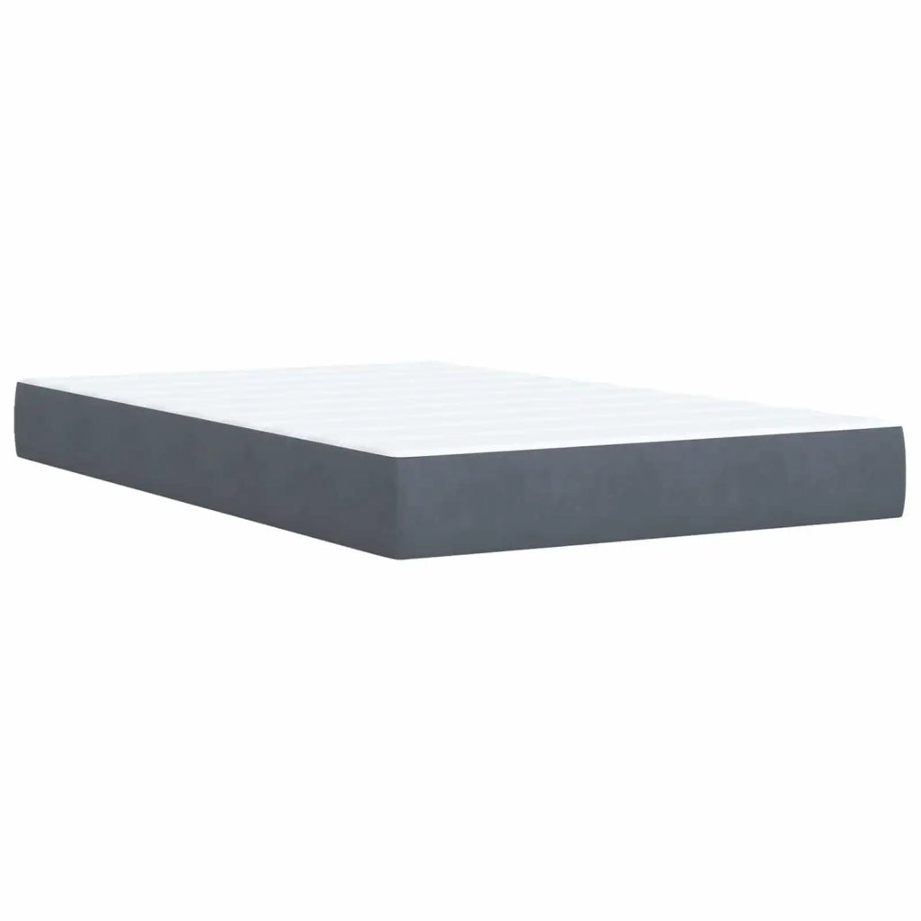 Letto box spring con materasso Grigio Scuro 120 x 200 cm 3453621