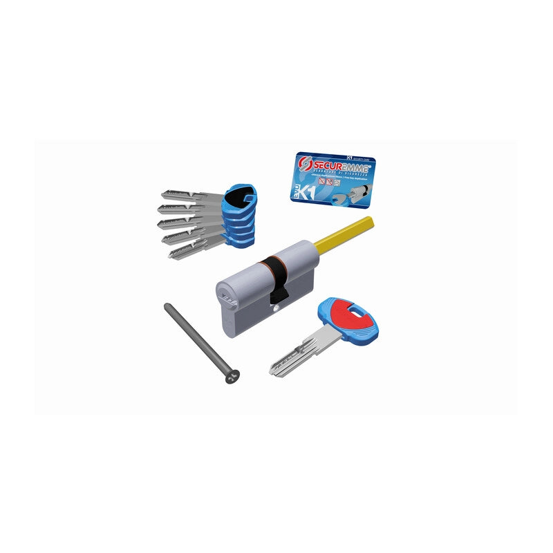 CILINDRO K1 SAGOMATO C/5CH+1C P/POM 30+30 CR SAT SECUREMME
