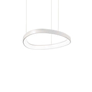 Sospensione Moderna Gemini Metallo Bianco Led 38W 3000K Luce Calda