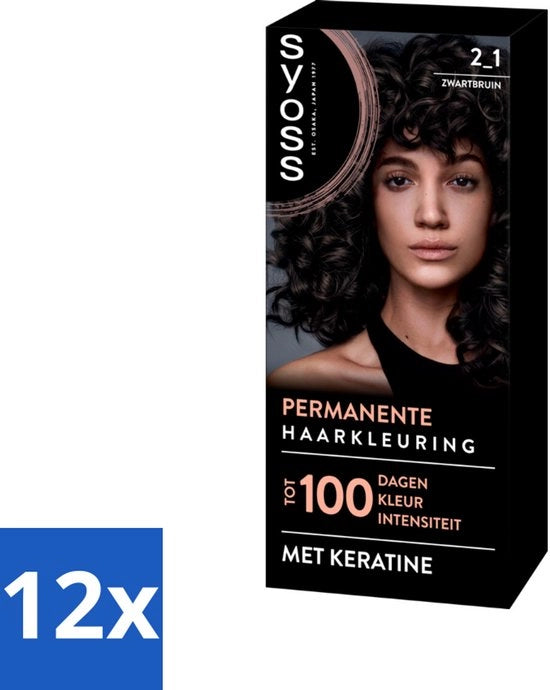 Colorazione 2 in 1 - Nero-Bruno - Smalto per Capelli - Copertura Grigia - Riduce la Frangia - Pacchetto Economico - 12 pezzi