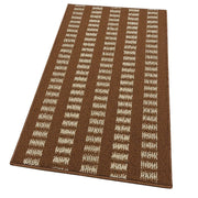 Tappeto Cucina Morbido 3D Assorbente Lavabile Antiscivolo Passatoia Bordata A Righe 50x110 Marrone