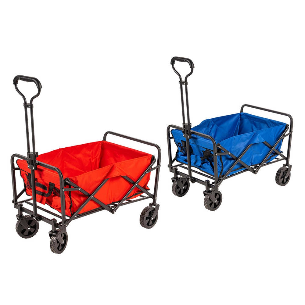 Carrello Pieghevole con Ruote in Acciaio da Spesa Trasporto