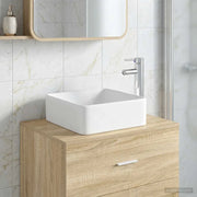 Lavabo da bagno Cromato 49 x 37 x 14 cm Metallo 890252
