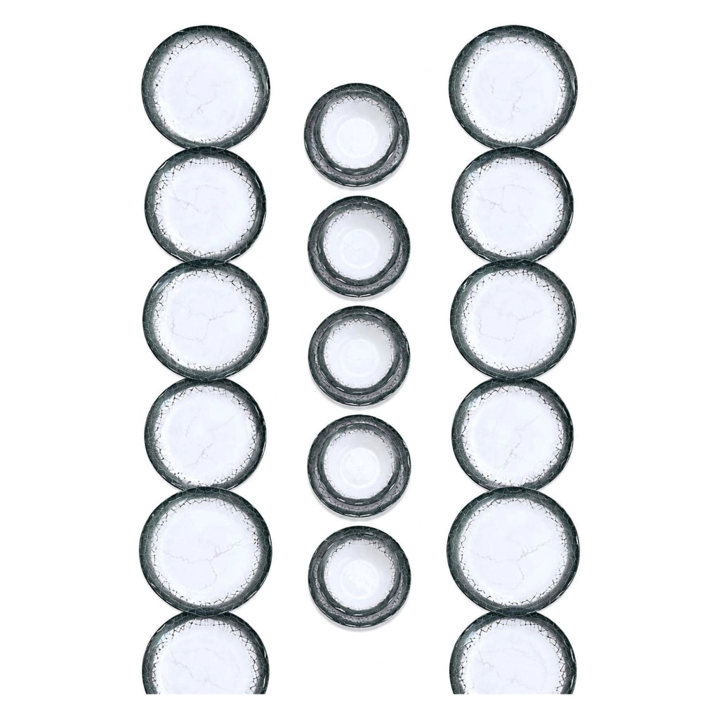 Pale, Servizio Piatti set da 24, Bianco