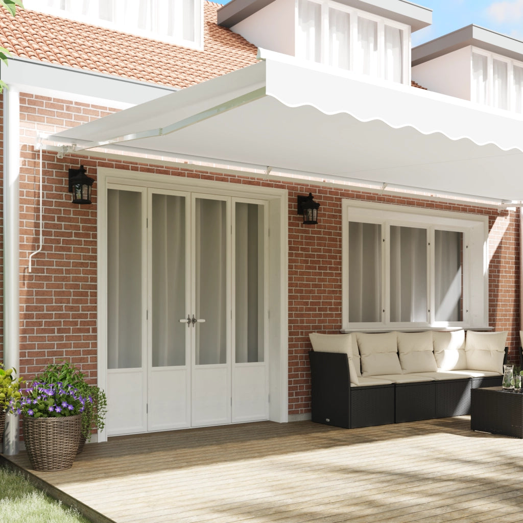 Tenda retrattile manuale  Bianca 600x350 cm