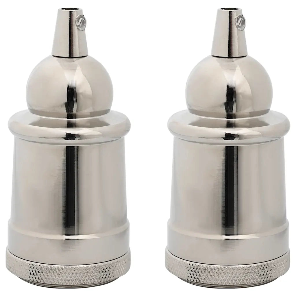 Portalampade 2 pz Nichel Satinato E27 CFW9805276