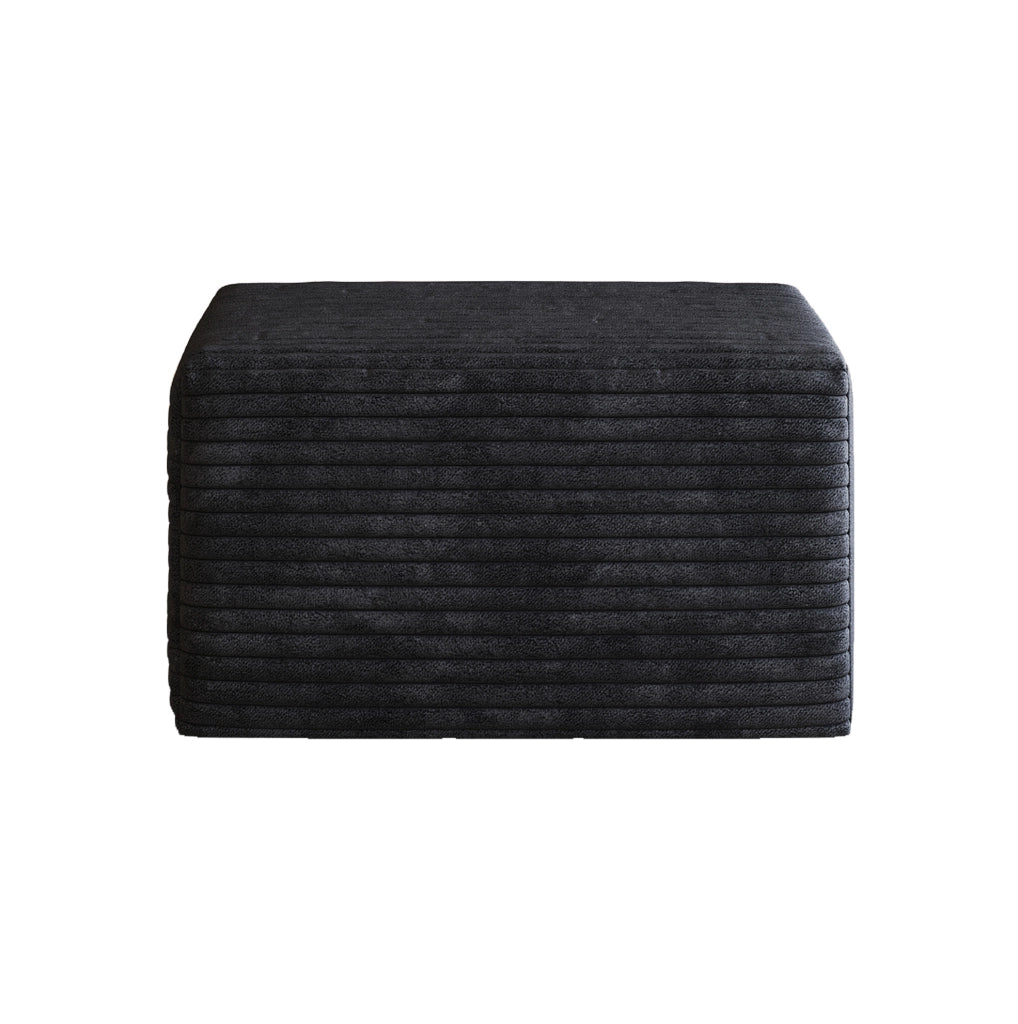 OTTOMAN Senza montaggio 72 x 18 x 18 cm Tessuto nero