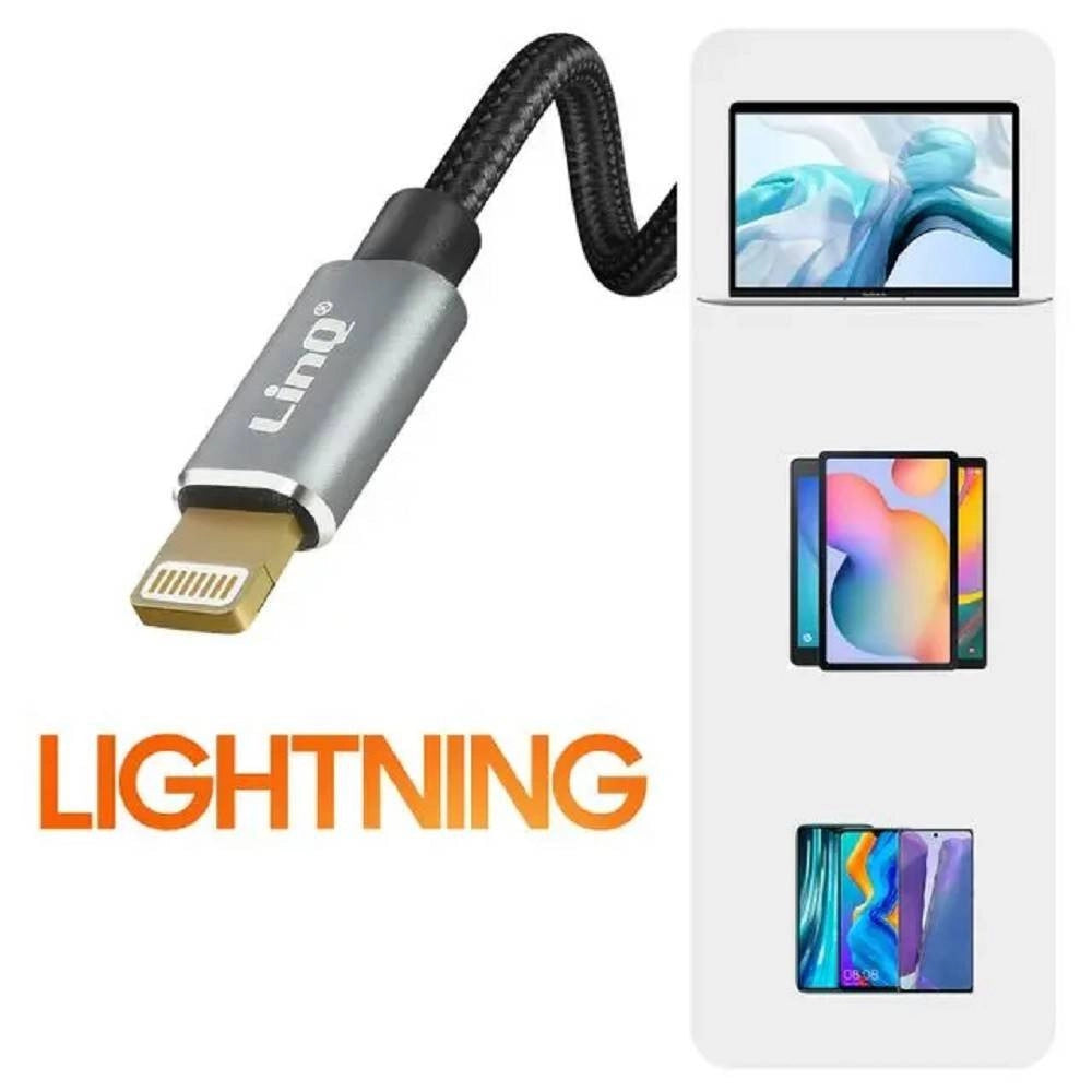Trade Shop - Microfono Lavalier Lightning Suono Omnidirezionale A 360° Cavo 3 Metri Lt3543m -