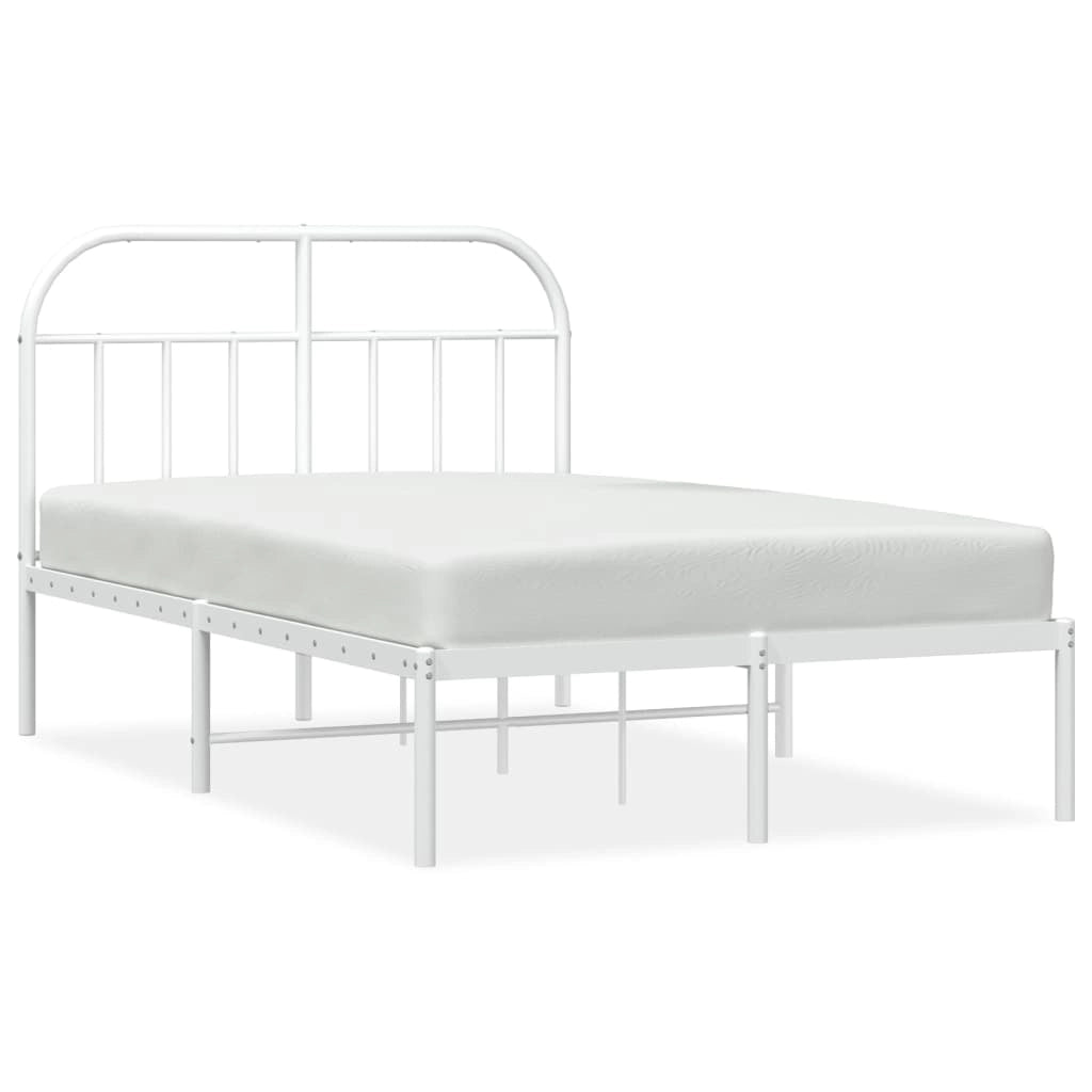 Giroletto con Testiera Metallo Bianco 120x190 cmcod mxl 103106