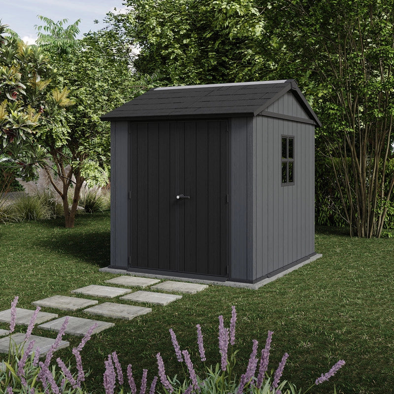Casetta da giardino NEWTON PLUS 775 - 4,4 mÂ² - Grigio