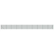 Recinzione da Giardino | Recinzione Metallica con Flangia Verde 1,6x25 m