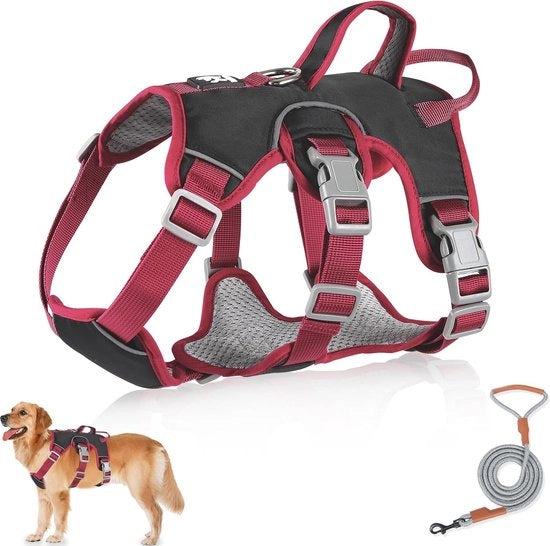 Harnas multifunzionale anti-trek per cani piccoli e medi - impermeabile e resistente