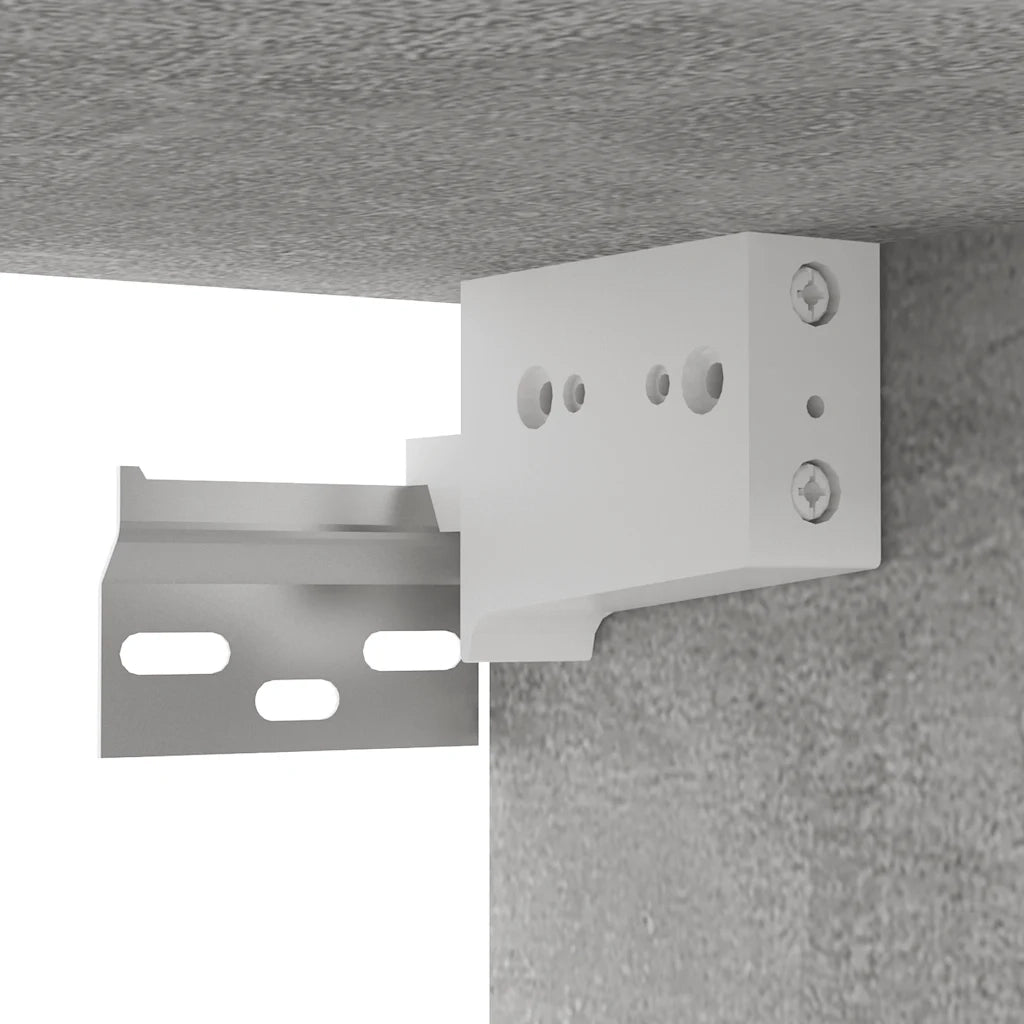 Set Mobile Porta TV 8 pz Grigio Cemento in Truciolato   cod mxl 35567