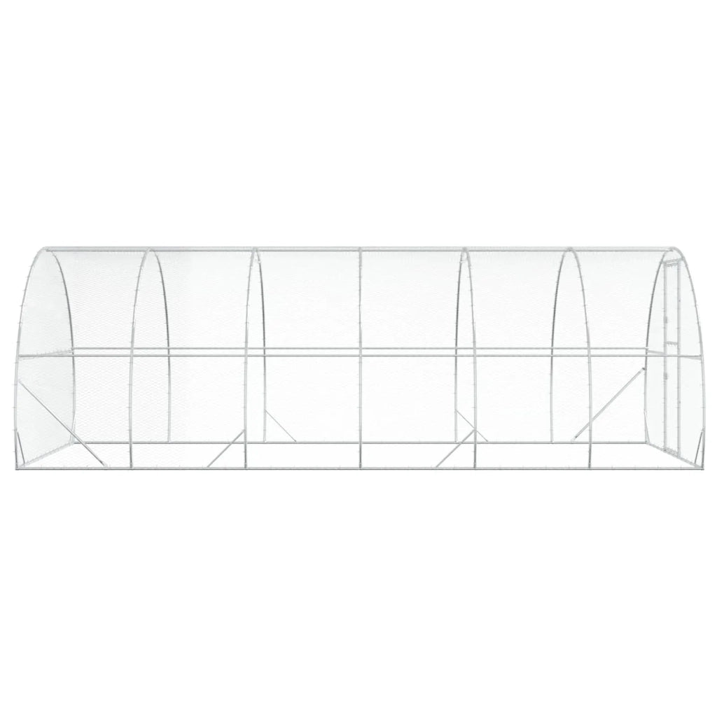 Pollaio Argento 600 x 300 x 200 cm Acciaio zincato 3434692