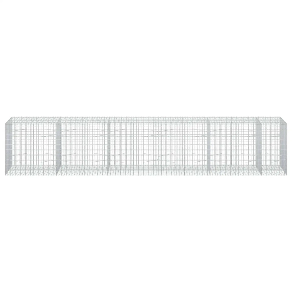 Gabione con Filo da 5 mm e Rete da 5x10 cm 550x100x100 cm 3464837