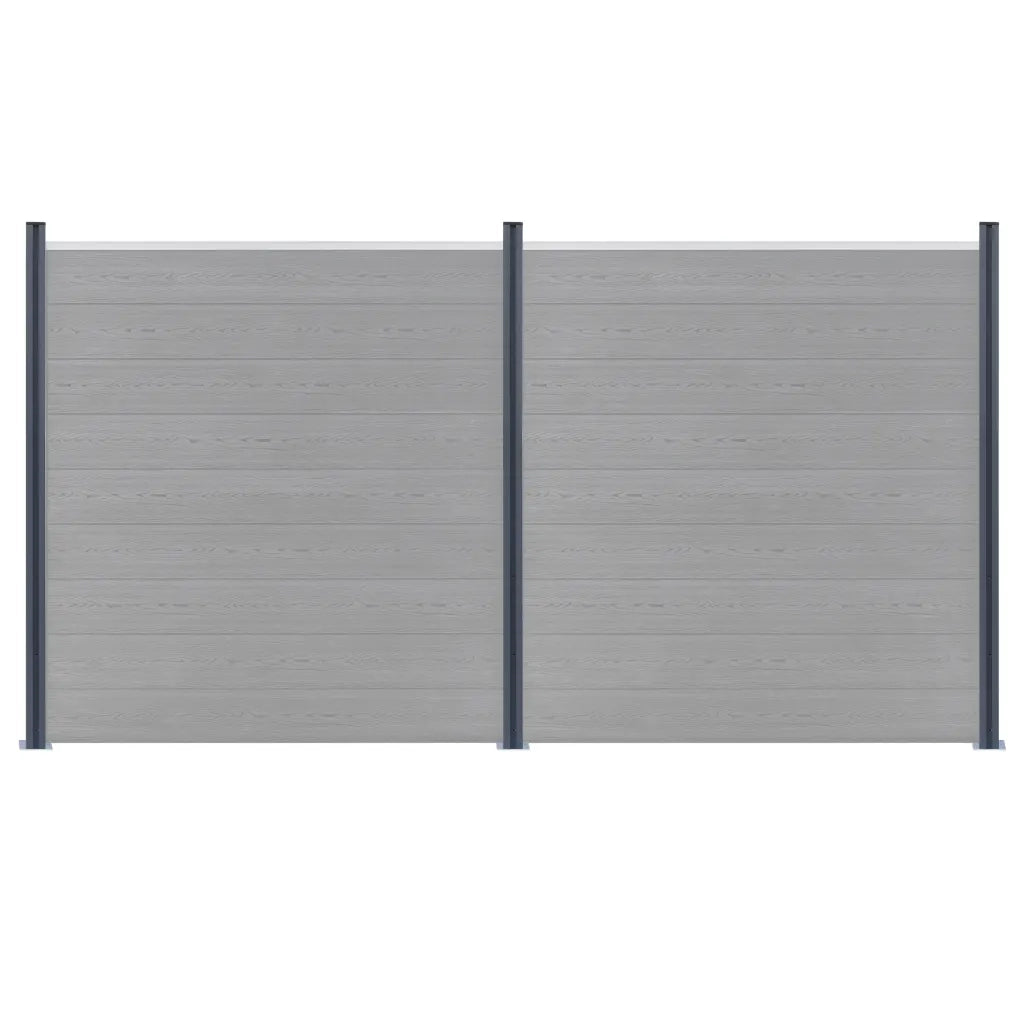 Pali di Recinzione 3 pz Grigio Scuro 185 cm in Alluminio CFW2840281