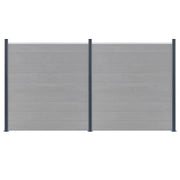 Pali di Recinzione 3 pz Grigio Scuro 185 cm in Alluminio CFW2840281