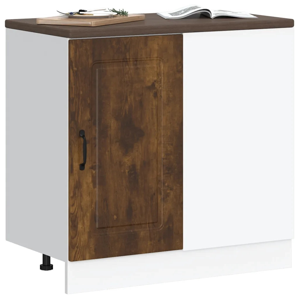 vidaXL Base da Cucina Kalmar Rovere Fumo in Legno Multistrato